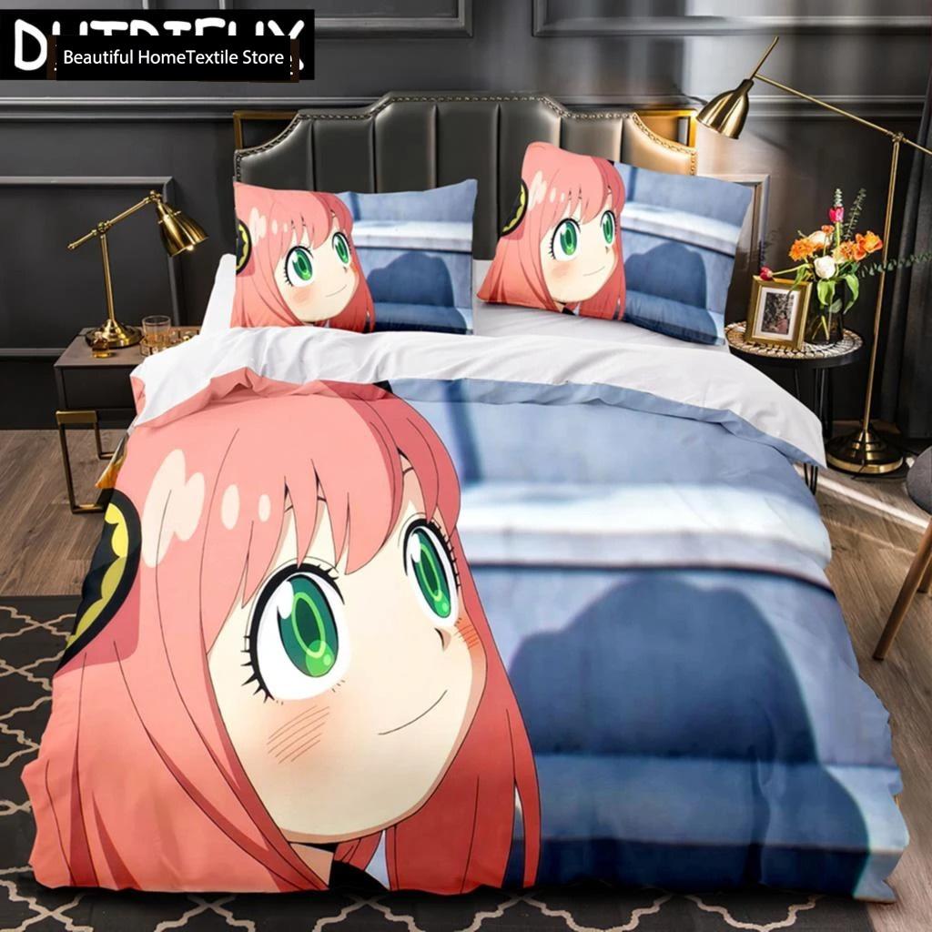 Аниме Семья Шпиона Аня Форджер Коллекции Постельного Белья Плед Полного Размера Мультяшная Пододеяльник Размеры Queen King Покрывало Наволочка Коллекция 70x133cm 2pcs