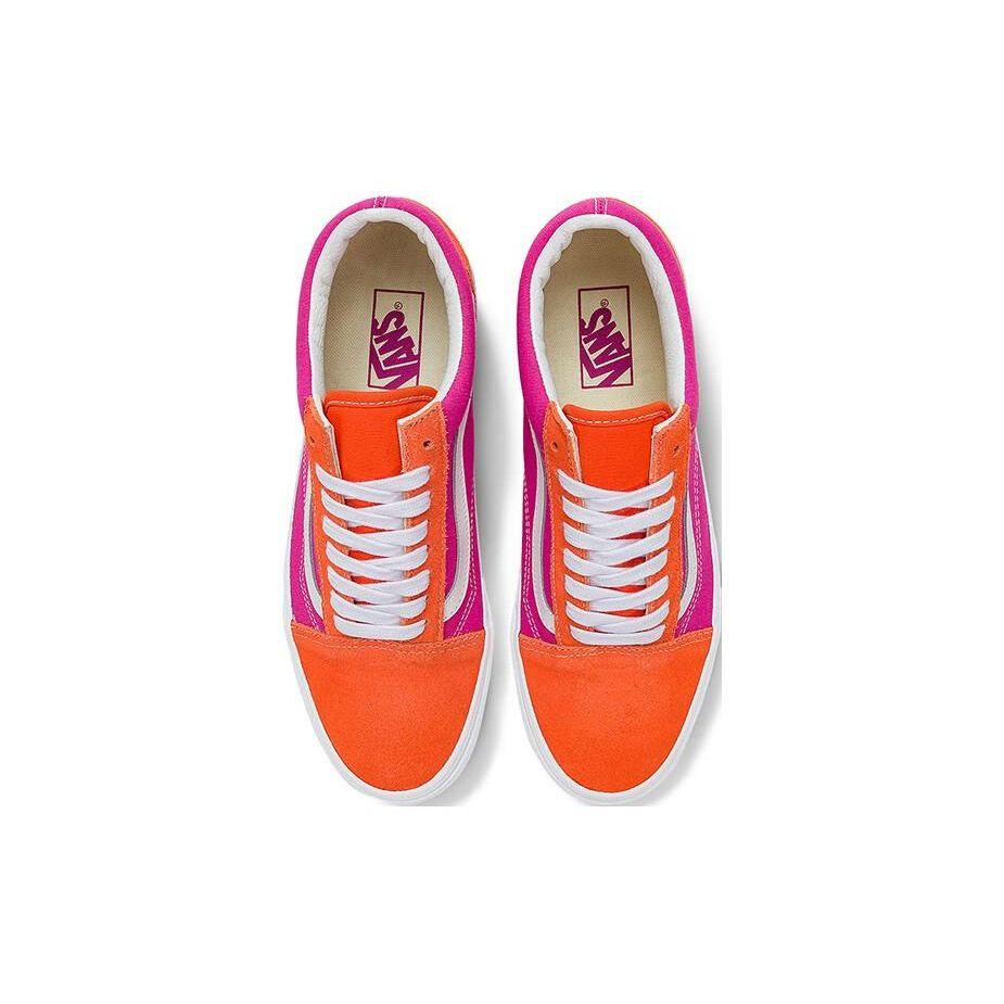 Vans Old Skool Series Casual Low-Top Skate Shoes Unisex sneaker Pink Orange White VN0A5KRSC31