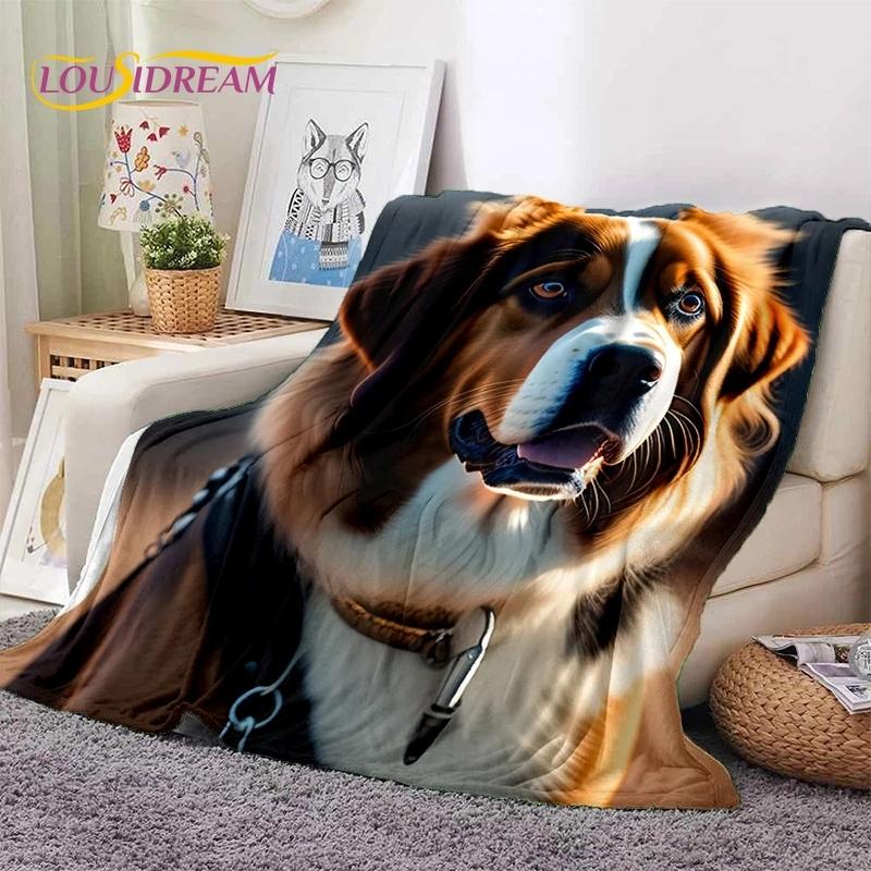 Cute Dog Samoye, Chihuahua, Husky, Koki Cartoon Soft Flannel Blanket for Beds Bedroom Sofa Picnic,Throw Blanket Outdoor Leisure