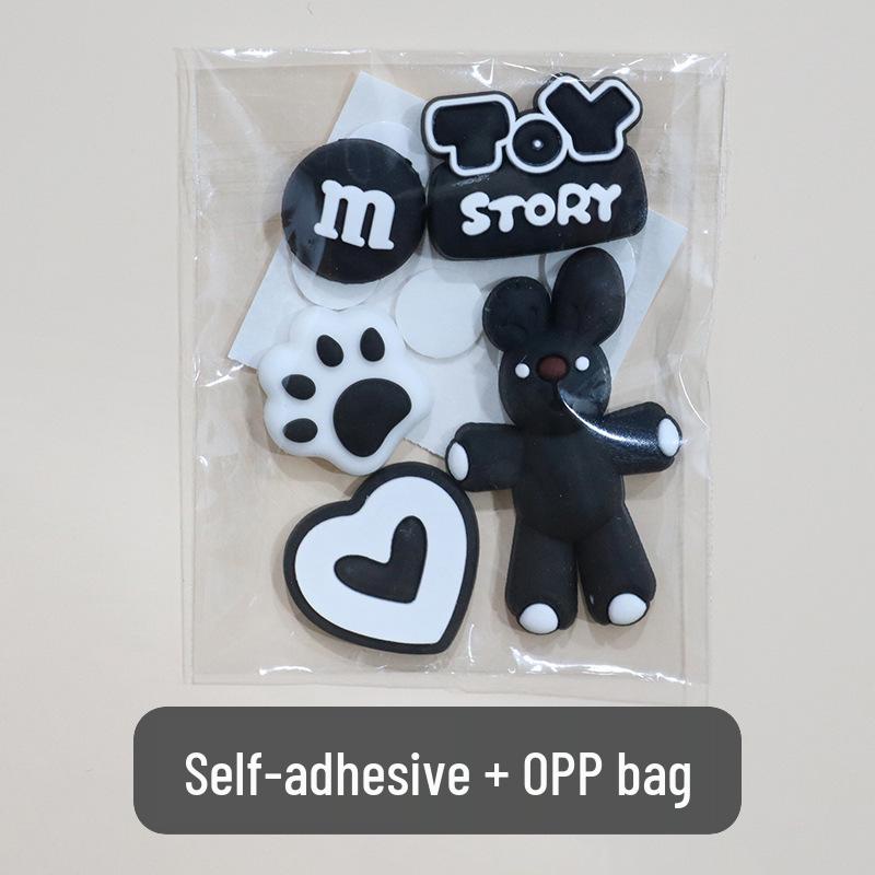 3D Cartoon Water Cup Sticker: Soft Glue Decoration, Mixed Style DIY, No-Trace Adhesive, Cute Phone Case, Refrigerator Magnet