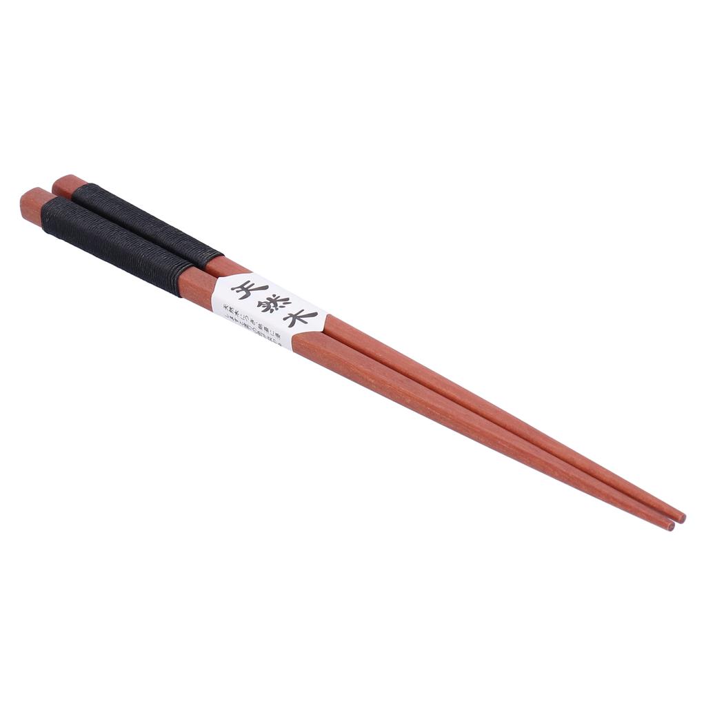 5Pairs Wooden Chopsticks Tangled Line NonSlip Sushi Chopsticks for Hotel Household Restaurant(Brown )