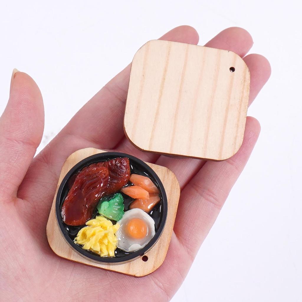 3D Teppanyaki Steak and Sushi Keychain - Japanese Food Toy Bag Charm
