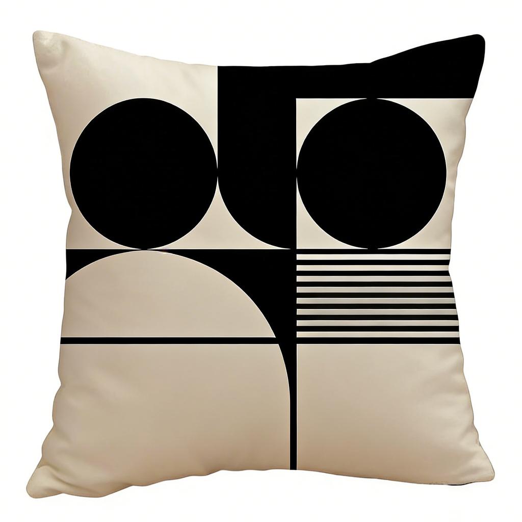 Home Decor Geometric & Leafy Patterned Cushion Covers Pattern Cushion Cover Suitable for Sofa Bedroom Car Pillow Cover