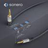 Câble audio - Sonero - S-AC510-050 - 5,00 m - Jack 3,5 mm - Plaqué or - Noir