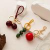 New Cherry Handbags Keychain Alloy Olive Key Ring DIY Bag Pendant Handbags