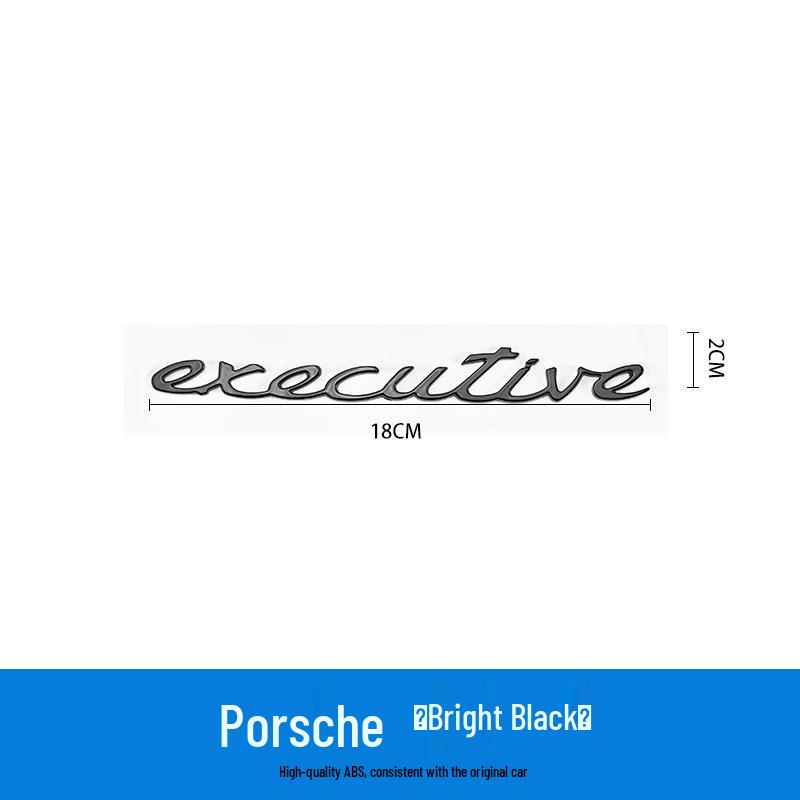 Porsche Boxster & Panamera Electric Executive Englisches Etikett