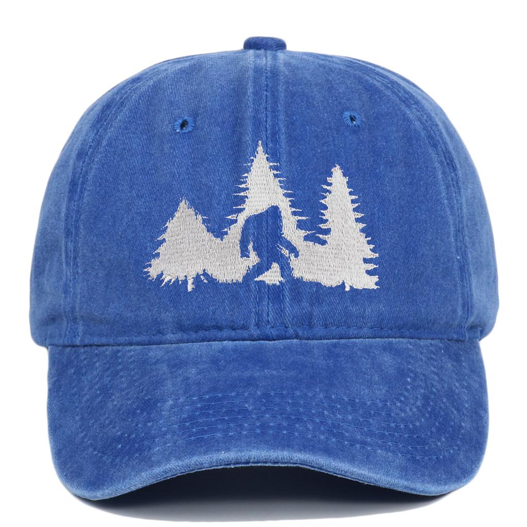 Bigfoot Embroidered Baseball Cap With Adjustable Fit For Casual Wear And Sun Protection