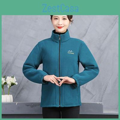 Autumn 2023 Womens And Spring Coat Warm Fleece Hoodie Mother Autumn And Winter Fleece Top