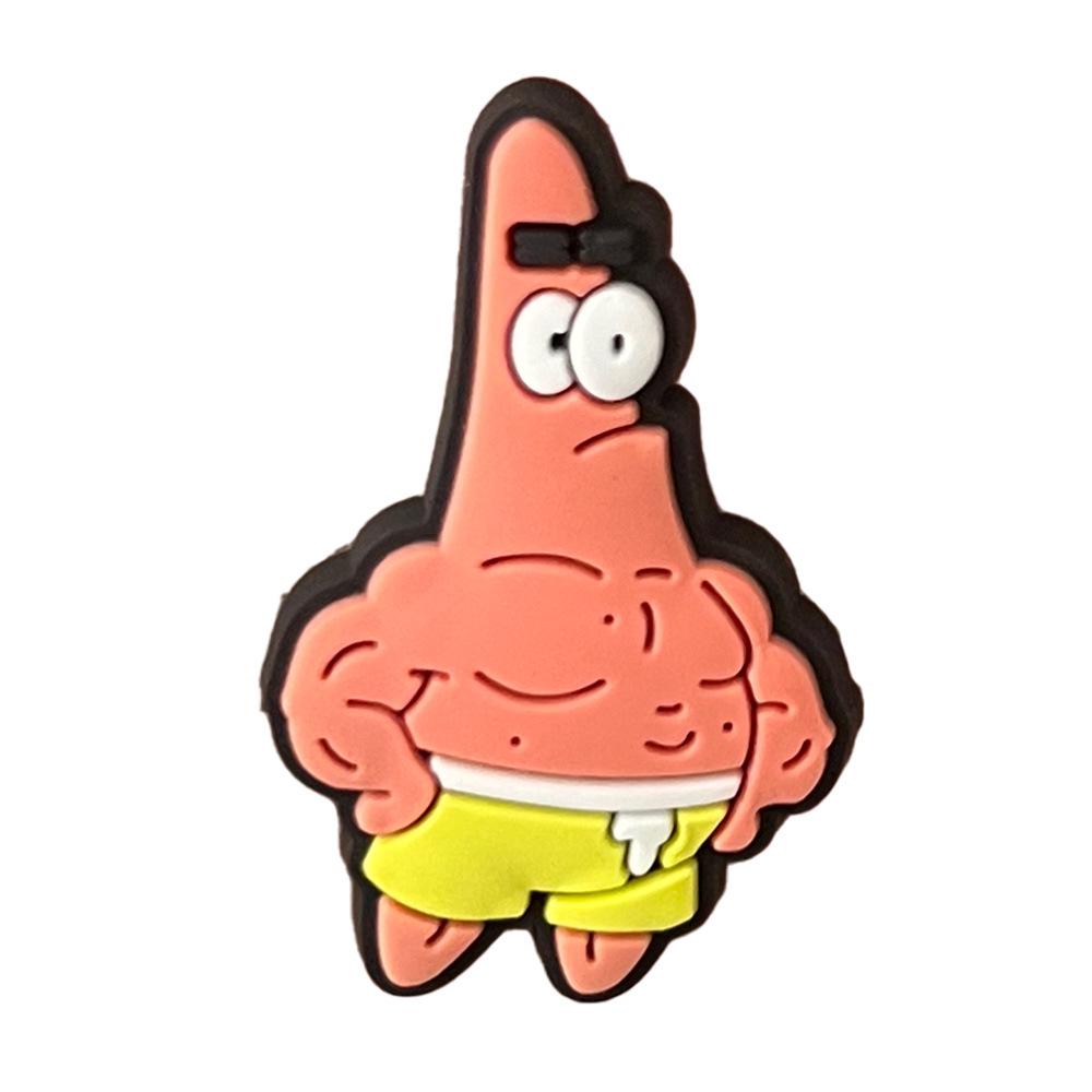 SpongeBob Cute Clog Decorations: Soft PVC Accessories for DIY Shoes