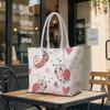 Cute Ladybug Print Tote Bag Casual Daily Carry Lightweight Shoulder Bag for Women Shopping Outdoor