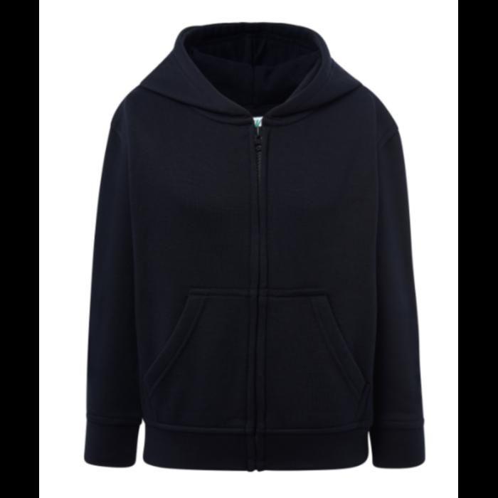 Veste zippée à capuche enfant bleu marine - - Bleu