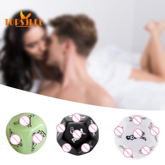 Sexy Reusable Dice Set - 1/2/4/5Pcs, Safe, Exciting, Luminous Design, Tricky Night Club Toy for Endless Fun