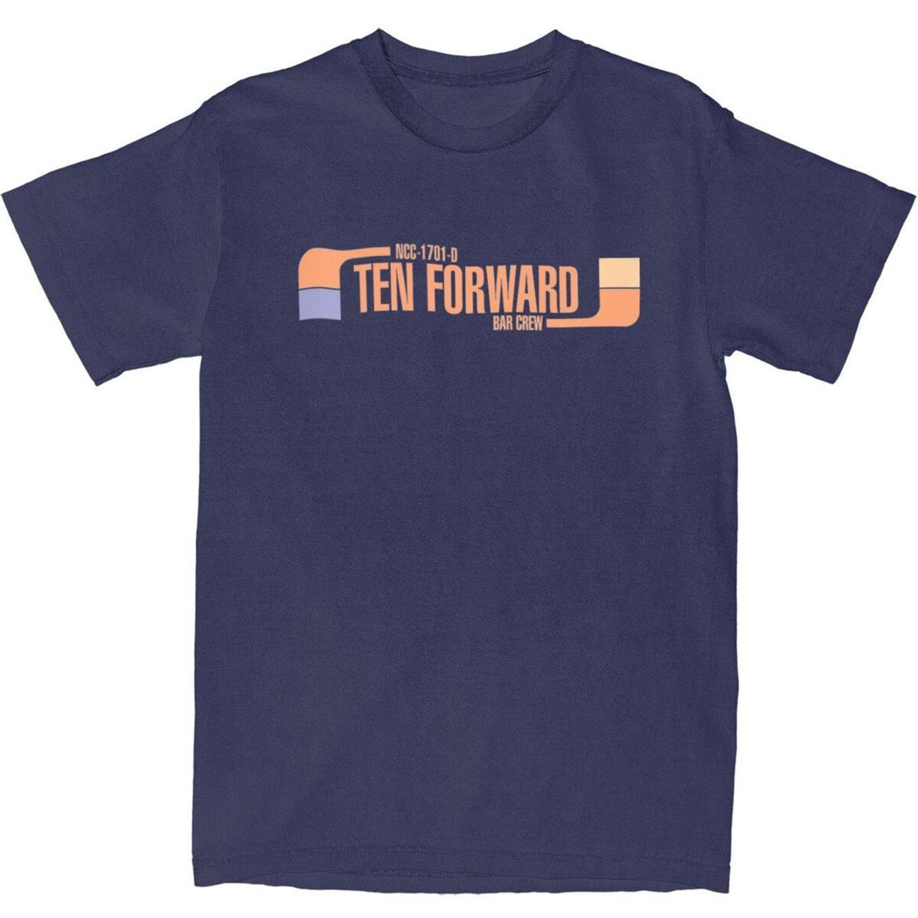 

Stars Treks Ten Forward Bar Crew NCC 1701D T Shirts Accessories Unisex Women 100 Cotton Crew Neck Soft Fitted Tees L