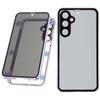 For Samsung Galaxy S23 FE Case with Anti-Spy Screen Protector/Lens Film Tempered Glass Metal Phone Cover