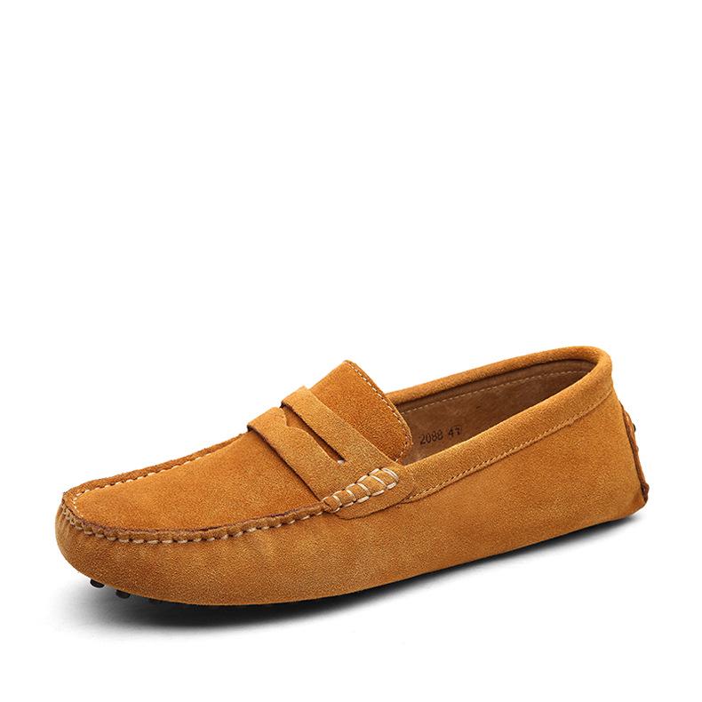 2024 Men Casual Shoes Fashion Men Shoes Genuine Leather Men Loafers Moccasins Slip On Men's Flats Male Driving Shoes