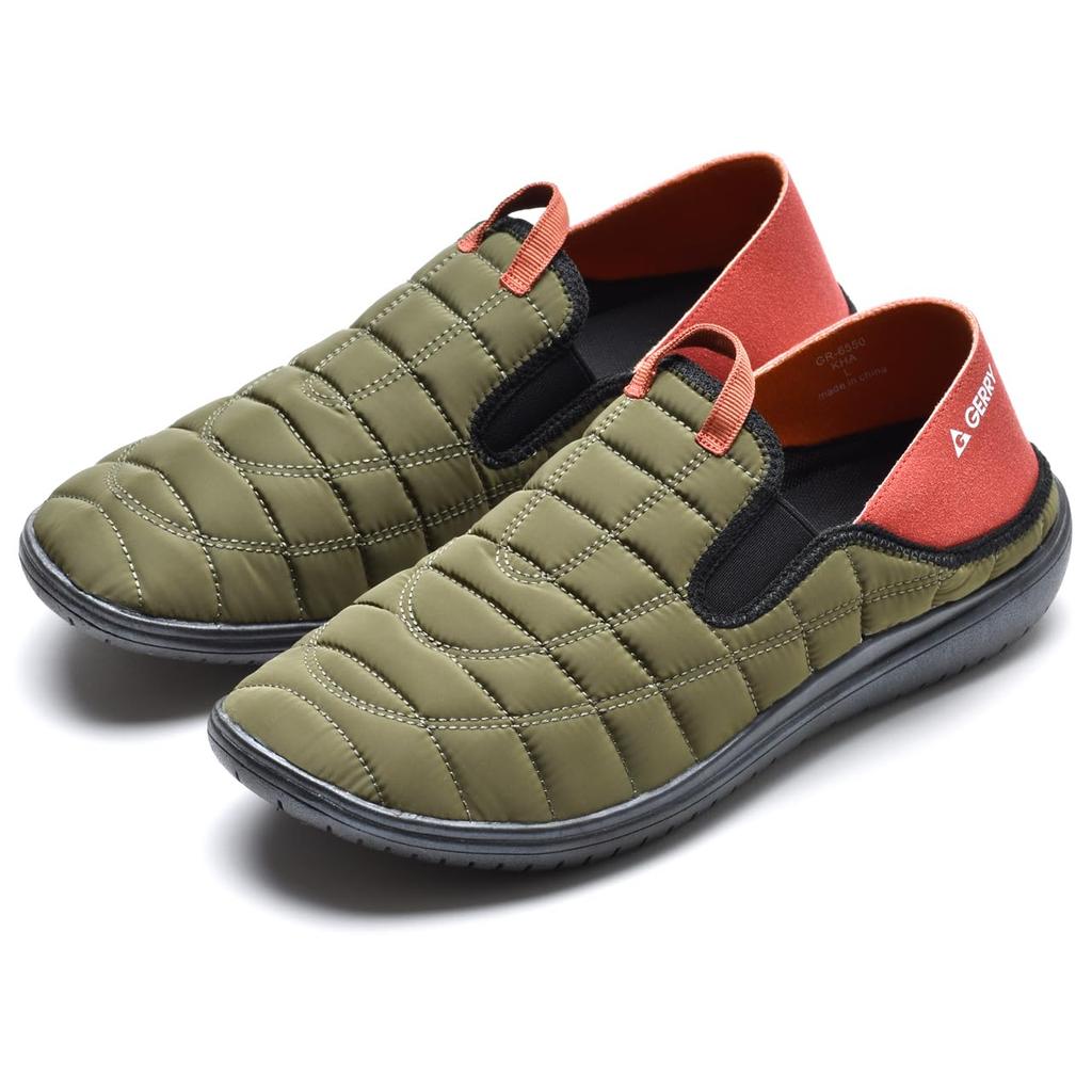 GERRY Clog Sandals with Heel Adjustment and Flame Retardant Finish Japanese Shoe [YAMATOHEP] Men's Slip-On (Khaki, Sizes, Adult, Alphabet, XXL, 3L)