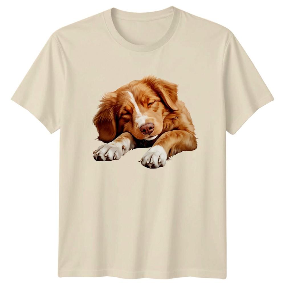 Sleeping Dog Puppy Dogs Animals Unisexs TShirt Unisexs Tee Graphic Unisex Top