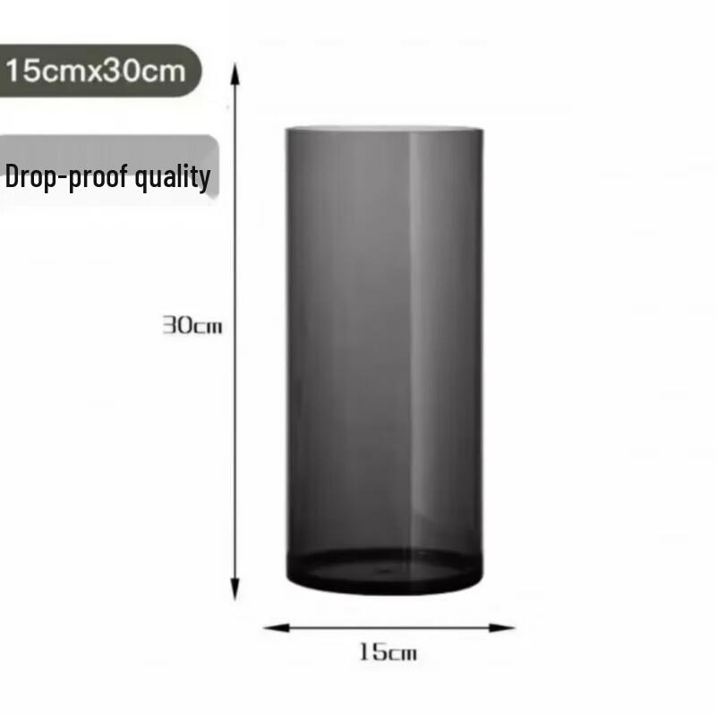 Transparent Shatterproof Plastic Square Flower Vase