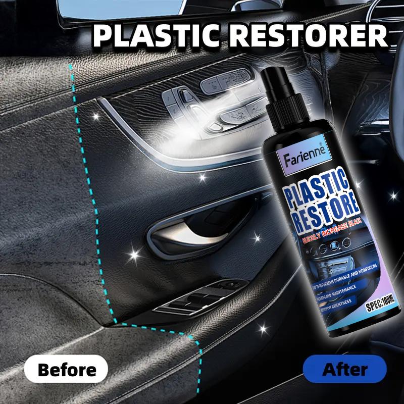 Multifunktionale Auto-Kunststoffreparatur- und Pflegeflüssigkeit, stellt Armaturenbretter, Mittelkonsolen, Türverkleidungen, Reifen und Sitze wieder her, Glanzpoliturmittel