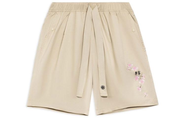 Li Ning Sports Fashion Collection Casual Shorts Women s Cashmere Gray Moderate AKSS942-1 S