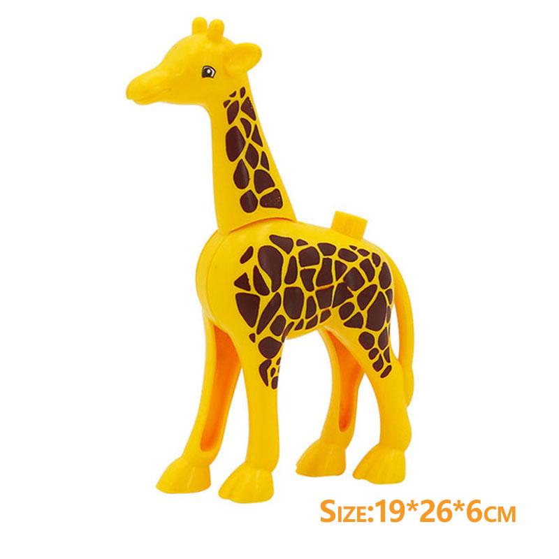 1Pcs Big Block Building Classic Marine Animal Wildlife Penguin Whale Compatible Duplo Bricks Set Supplement Toy For Children