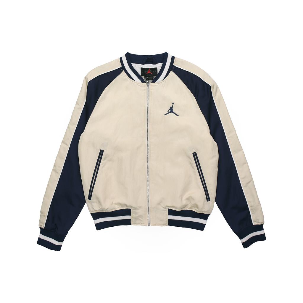Jordan Zremasterowana kurtka baseballowa z rękawami raglanowymi Souvenir Męska odzież wierzchnia Blado-mlecznobiała CD5772-271