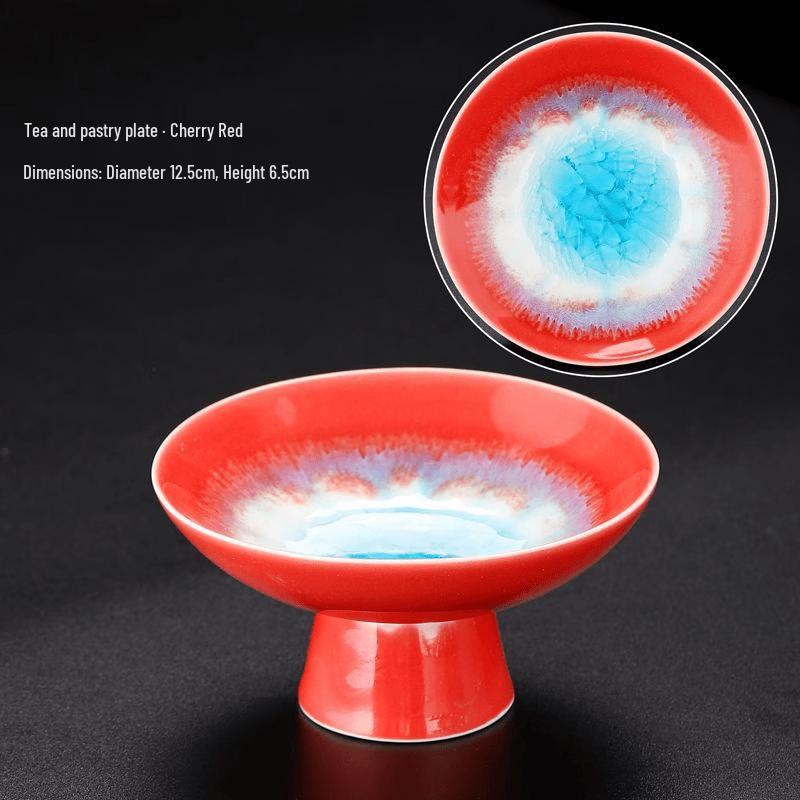 Kiln-Glazed Ceramic Fruit Plate