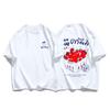 Art Text Strawberry Creative Women T-Shirt Loose Hip Hop Streetwear Fashion New Clothing Female All-Mtach Comfortable Cotton Top