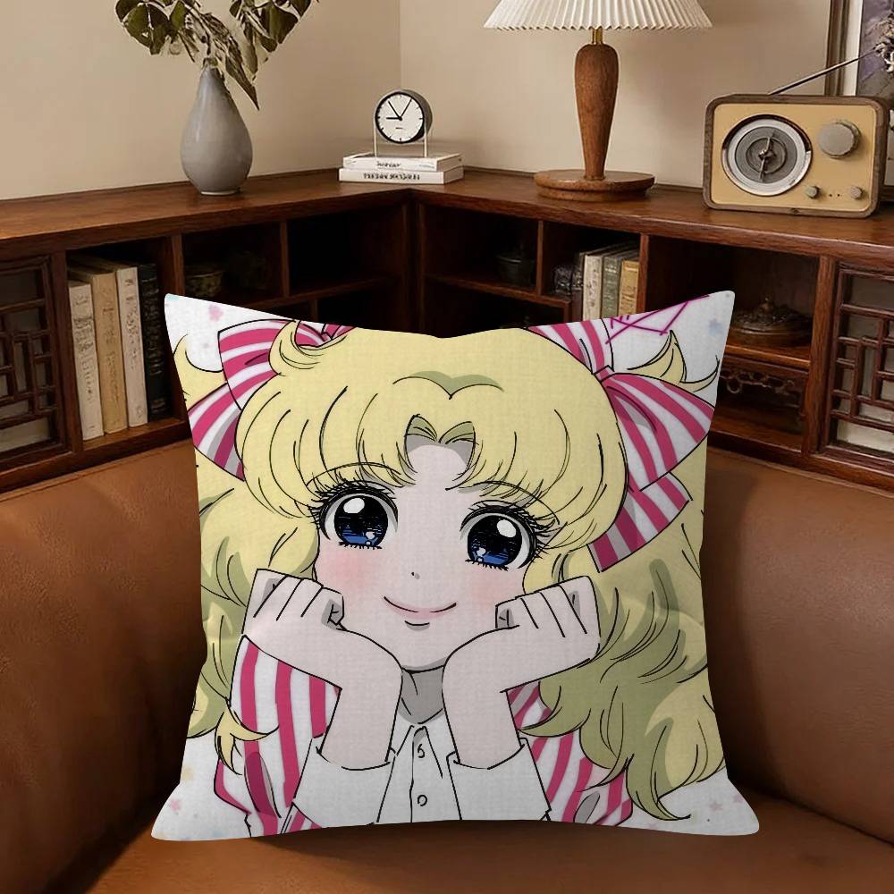 Anime Candy Candy Cushion Cushion Cover Car Throw Pillow Case For Sofa Car Christmas Gift