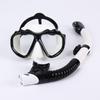 Maschera da Immersione in Silicone per Bambini e Adulti con Snorkel - Lente in Vetro Temperato HD, Montatura Grande
