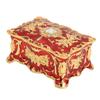 Vintage Jewelry Box Mini European Style Antique Jewelry Box Metal Enamel Ring Necklace Earring