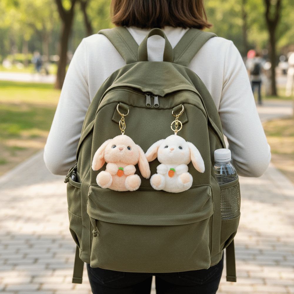 Plush Doll Plush Bunny Keychain Animal Bear Rabbit Bag Pendant Boys and Girls