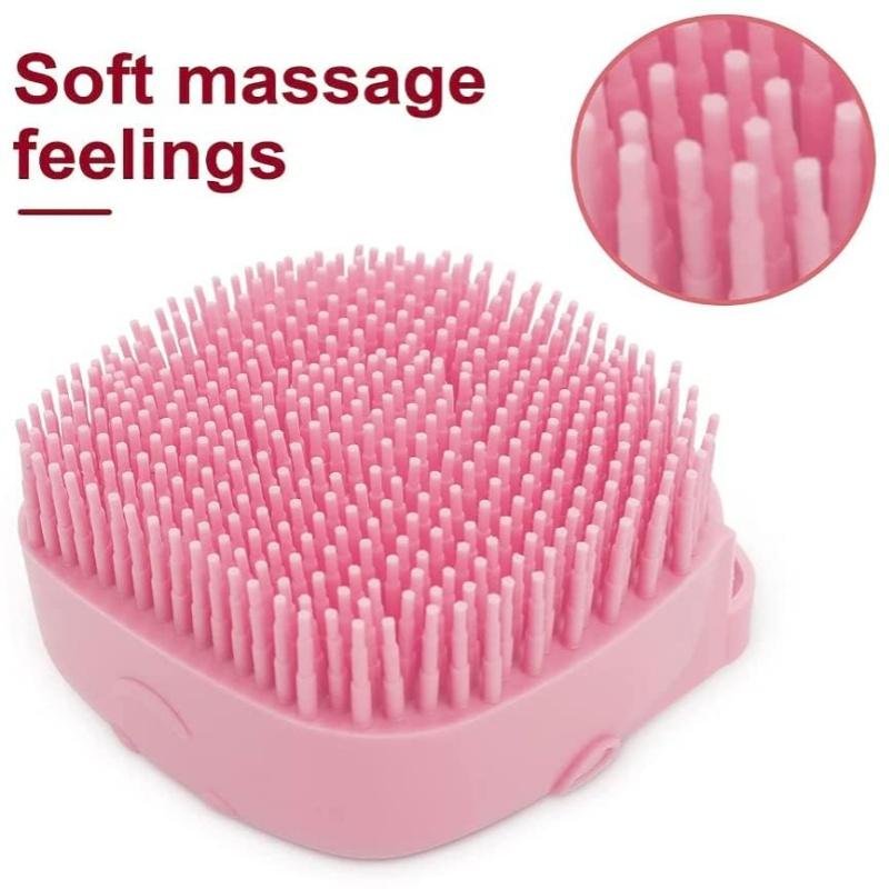 Pet Bath Massage Brush Puppy Dog Cat Grooming Cleaning Soft