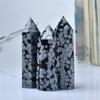 Natürliche Schneeflocken-Obsidian-Hexagonalkristall-Ornamente für die Heimdekoration