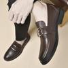 Men's Quality Cowhide Leather Shoes British Business Soft Leather Man Genuine Leather Dress Shoes