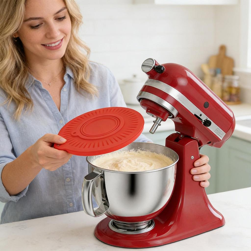 Mixer Splatter Guard Mixing Bowl Splash Guard Insert Hand Mixer Splatter Baffle For Kitchen Restaurant Home Catering Baking