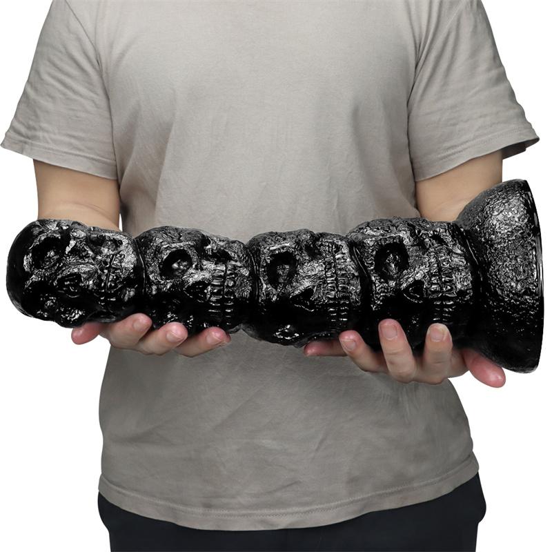 11cm Skull Oversized Anal Plug Penis Shaped Anal Plug Alternative Anal Dilator Huge Chrysanthemum Masturbation Device