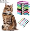 Reflective Nylon Cat Collar With Bell Free Engraving Available In Multiple Colors Suitable For Cats