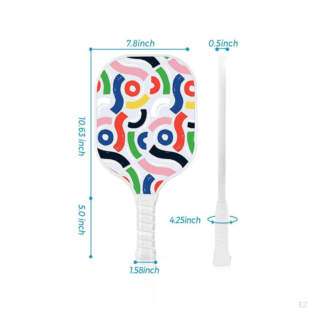 Pickleball Ball Paddle Sports Supplies Racquet with Comfort Grip for Equipment Outdoor