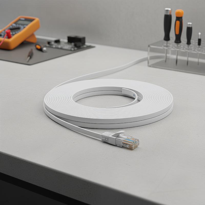 Cat6 Flat Ethernet Patch Cable 0.5M 1M 2M 5M RJ45 Computer LAN Cable for Router High Speed Data Transfer