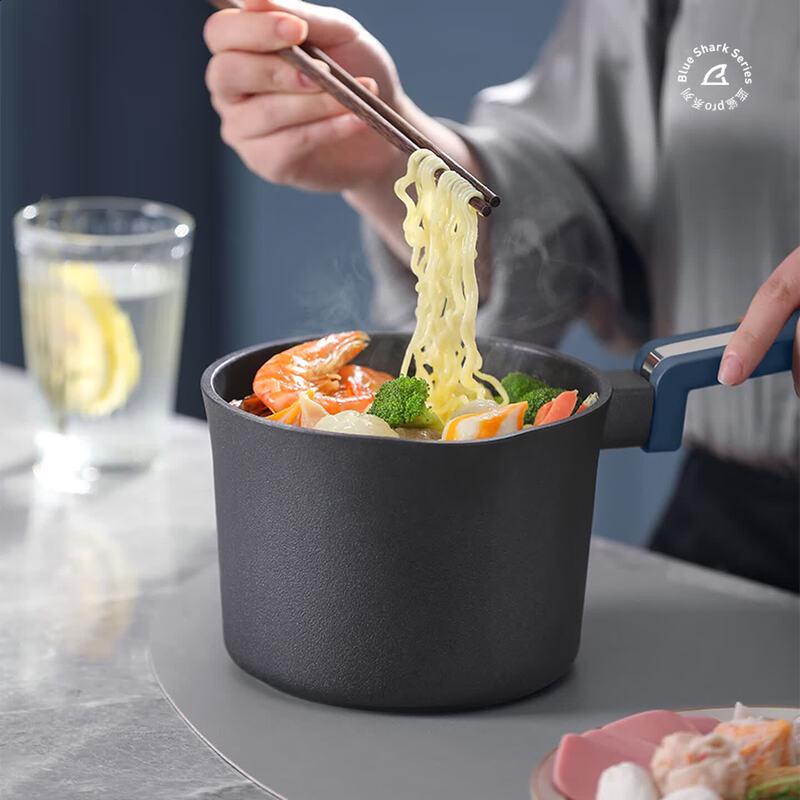 DESLON Blue Shark Maifan Stone Non-Stick Milk Pot