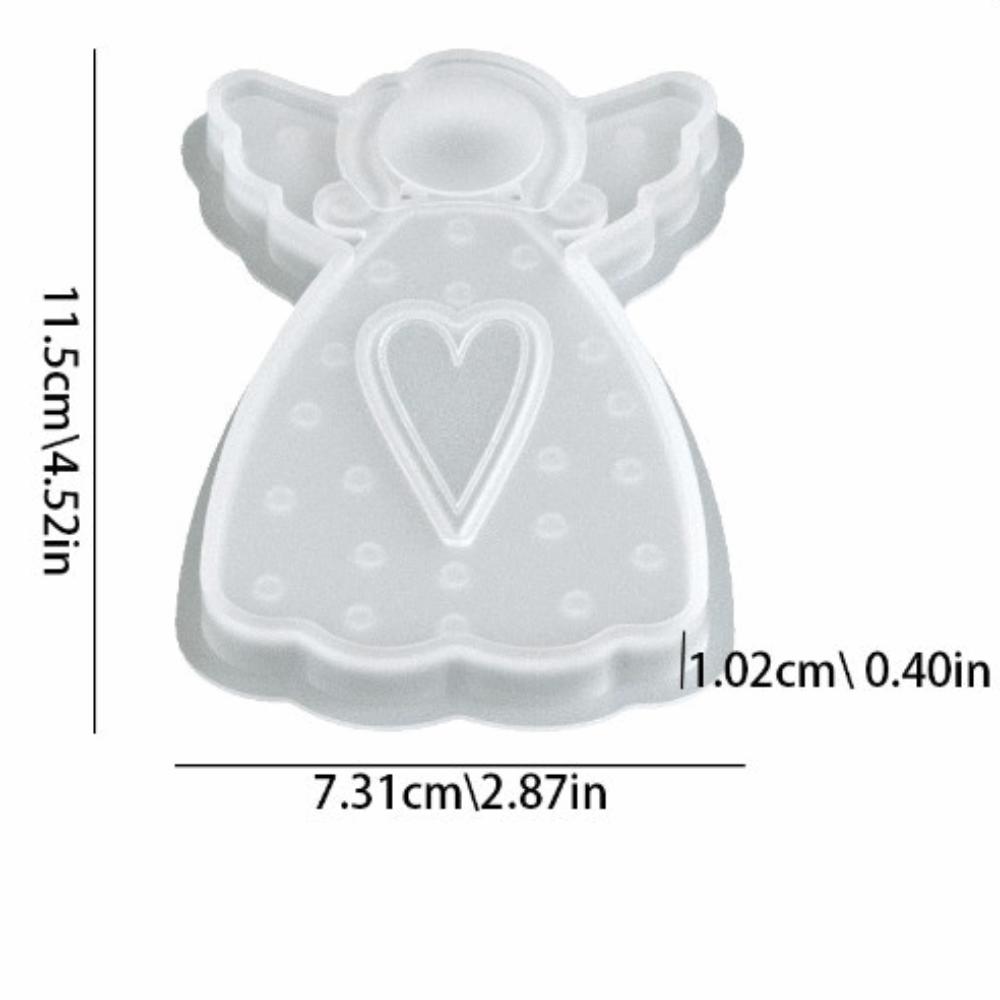 DIY Hanging Ornament Resin Pendant Mold Faceless Angel Plaster Mold Concrete Mould  Craft Supplies