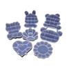 Heart & Flower Shaped Transparent Compartment Storage Box for DIY Beading and Nail Art Accessories, Cartoon Design with Lid.