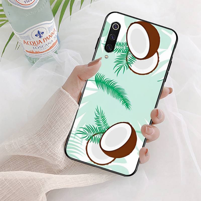 Summer Coconut Phone Case for Xiaomi Mi 5 6 8 9 10 Lite Pro SE Mix 2s 3 F1 Max2 3