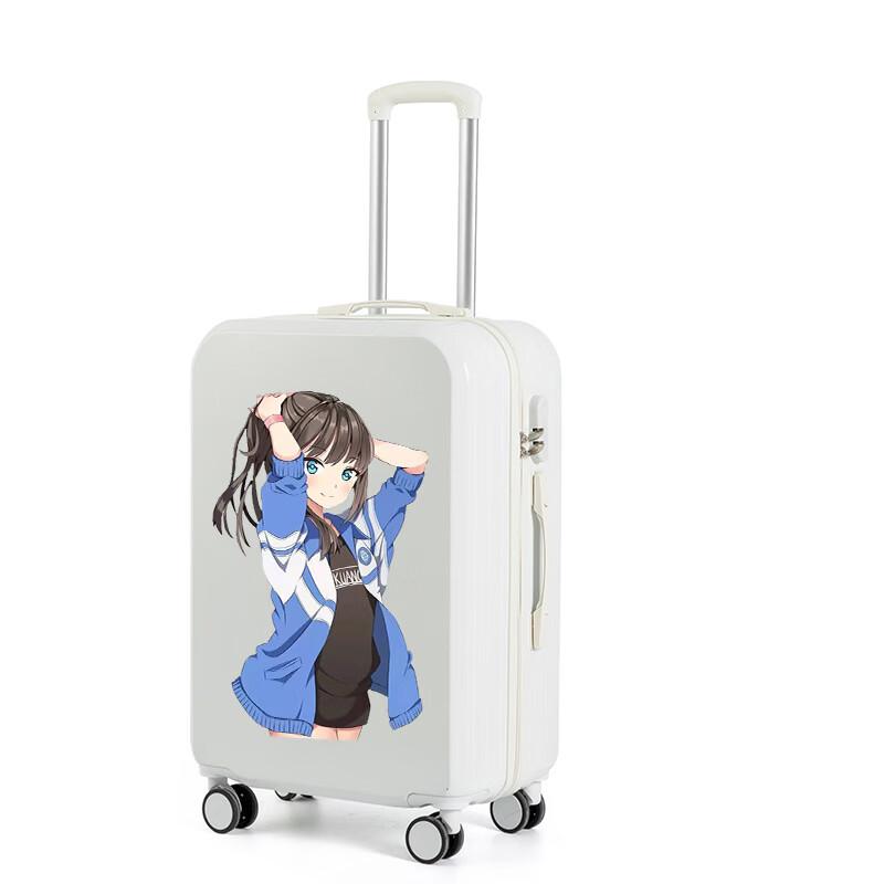 PACKAGE FASHION Flat Candy Color Luggage with Cupholder 20 inch