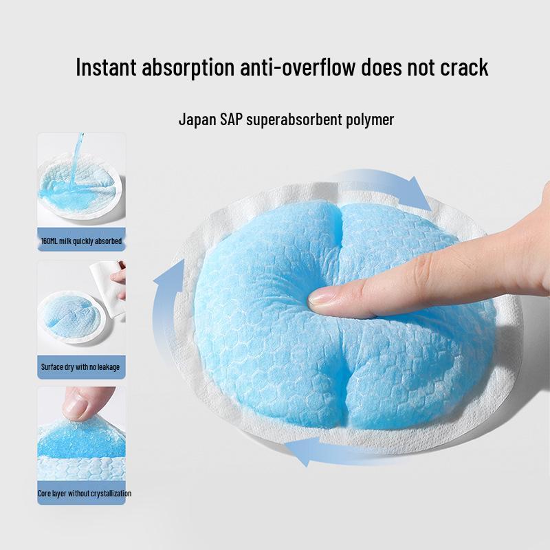 Disposable Ultra-thin Anti-leak Breast Pads - 100 Pack, Breathable Nipple Covers for Postpartum Breastfeeding