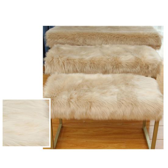 Yousheng Exquisite Workmanship Doormat Wide Application Polyester Faux Fur Sheepskin Simple Area Rug for Home