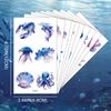 Tattoo Fake Tatoo 10Pcs Ocean Custom Body Art Arm Sea Turtle Whale Jellyfish Temporary Tattoos Sticker Blue Shark  Jewelry