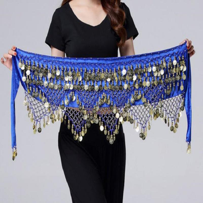 Belly Dance Waist Chain - Indian Hip Scarf for Practice & Performance
