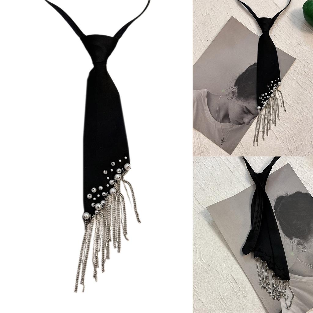 Stylish School Girl Necktie Kids Tassels Pre-tied Tie Uniform Accessories Fashionable Girls' Necktie Preepy Look